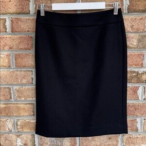 J Crew black wool pencil skirt. NWT, size 2